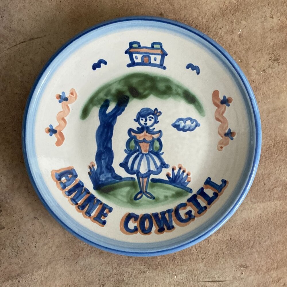 Vintage M.A. Hadley Stoneware 9" Plate